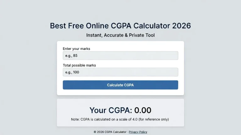 Best Free Online CGPA Calculator